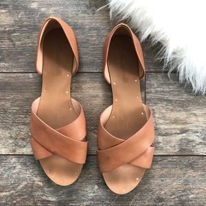 Madewell leather sandals, size 8